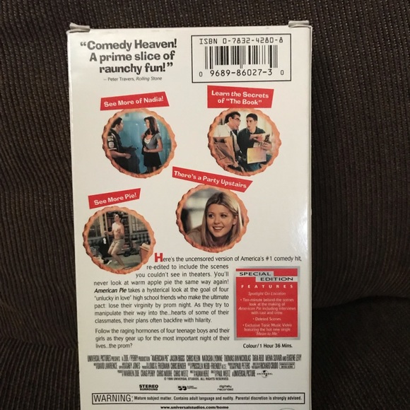 MVintage classic movie American Pie $13 or bundle 3/$25 - Picture 3 of 3